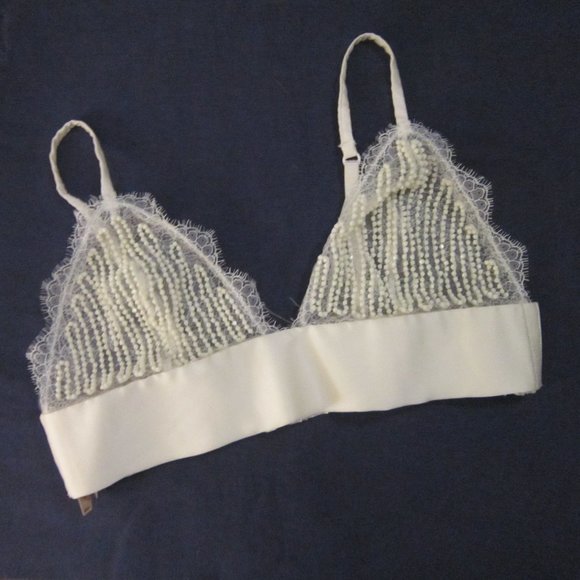 size Large Victoria's Secret bridal bra-lette VS - Picture 1 of 6
